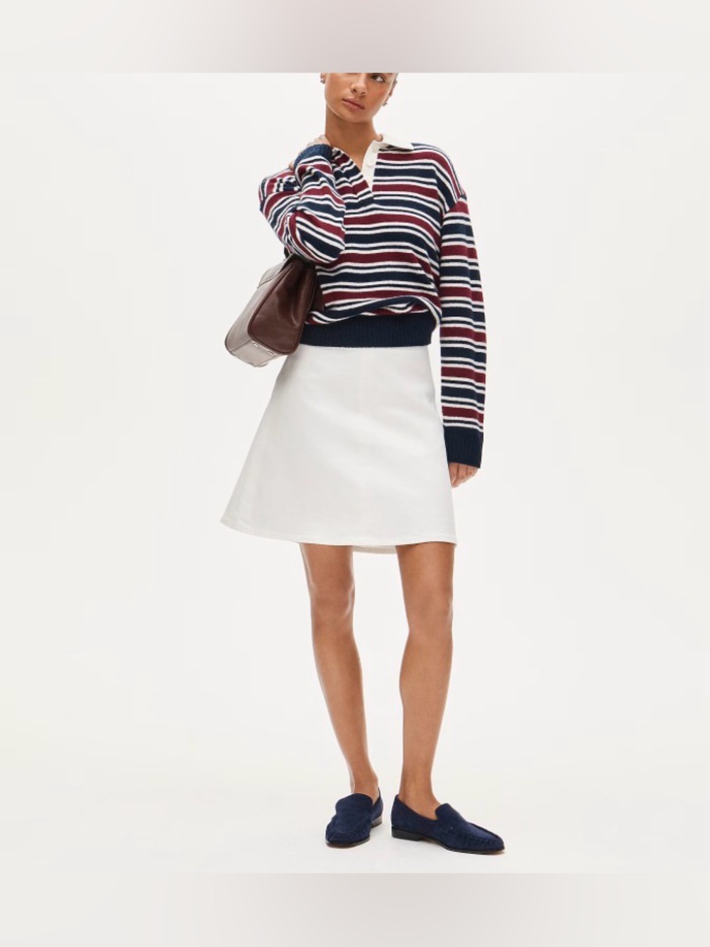 J.Crew. Women’s Fairfax skirt in denim. Beige.6.NWT.